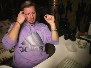 JerkVlog #36: my life speech over hard times and huge cumshot after 5 days of abstinence