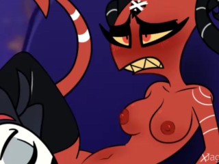 helluva boss stolas x barbie fem blitzo