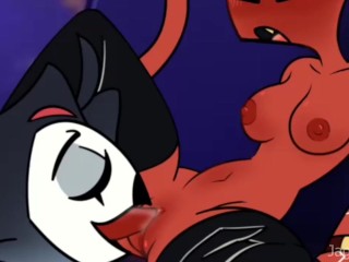 helluva boss stolas x barbie fem blitzo