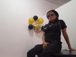 MY SECRETARY IS A WHORE AND SHE EXPLORES HER ANUS WITH A SEXUAL OBJECT