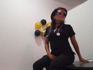 MY SECRETARY IS A WHORE AND SHE EXPLORES HER ANUS WITH A SEXUAL OBJECT