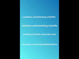 Goddess calls you daddy and smokes in your facet