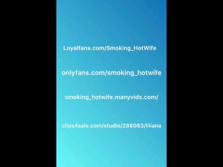 Goddess calls you daddy and smokes in your facet