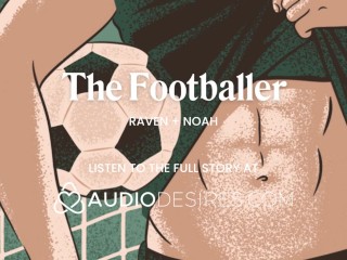 Fucked hard by an athlete in the locker room | Journalist takes arrogant football star | Sexy interv