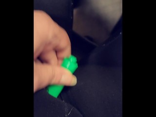 Horny at work; Rubbing my clit trying to get off before i get caught🫣