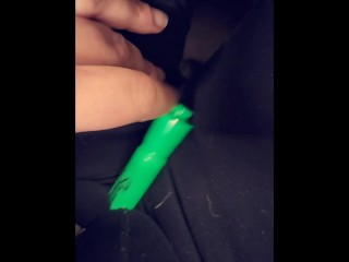 Horny at work; Rubbing my clit trying to get off before i get caught🫣