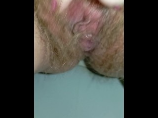 How does a woman pee? Watch that hairy pissing pussy in the toilet | Up close POV