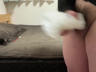 ナプキンを着けてオナニー