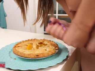 DOG HOUSE - Kinky Babe Multitasks Eating Pie And Getting Fucked By Her Step Brother