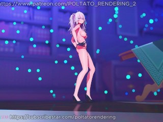 【MMD ホロライブ 4K/60fps】《Shishiro Botan (獅白ぼたん)》~《aespa 에스파 'Whiplash'》