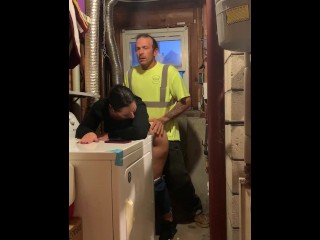 Banging a cheating fat ass in the basement