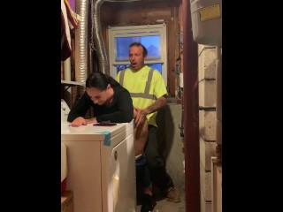 Banging a cheating fat ass in the basement