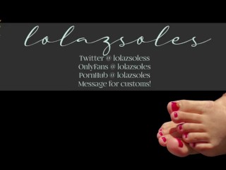 Cum all over my cute soles! Happy Valentine’s Day babe! (OnlyFans on sale  and MV)