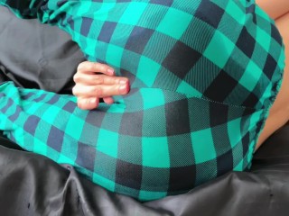 Came back horny from a slumber party and squirt in my pants with a big stream from my pussy