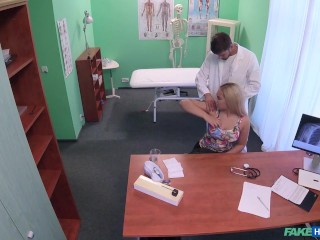 Fucking HOT TEEN BLONDE with AMAZING BIG TITS fucked by a Doctor - Fake Hospital