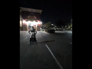 Part 2 to our night out bowling. Risky outside public fun with Him. BadBlondieMonroe