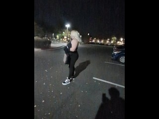 Part 2 to our night out bowling. Risky outside public fun with Him. BadBlondieMonroe