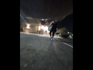 Part 2 to our night out bowling. Risky outside public fun with Him. BadBlondieMonroe