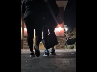 Part 2 to our night out bowling. Risky outside public fun with Him. BadBlondieMonroe