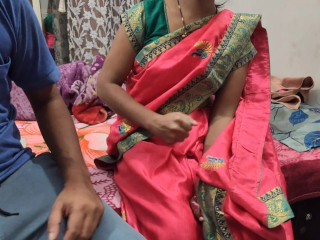 The maid took off the saree and got her pussy and ass by fucking her owner