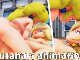 Princess Peach with huge cock fucks busty Rosalina Futanari Lesbian (Misterorzo animation) - Jazziuu