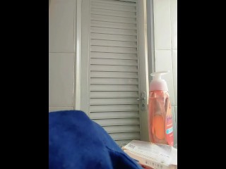 I took a shower in the downstairs bathroom with the door open where there are more guests just so th