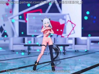 【MMD ホロライブ 4K/60fps】《Shirakami Fubuki (白上フブキ)》~《STELLAR - MARIONETTE(마리오네트)》