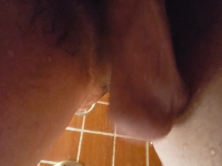 Bro check out my saggy nuts in the shower