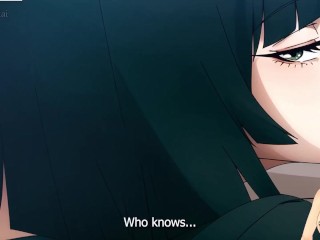 One punch man fucks two girls playing video games hard