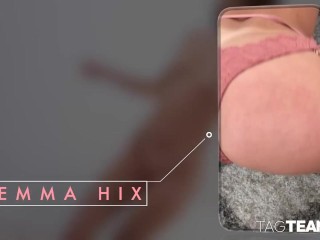 Slender Beauty Emma Hix Gets Fantastic Threesome Fuck