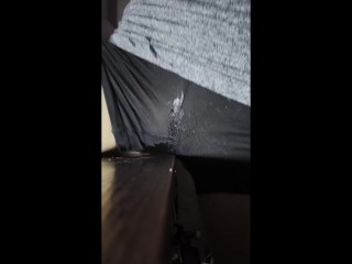 RUBBING against the CORNER OF THE humping TABLE until i Cum wet pussy lube