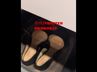 cum My boss working Flats shoes (Preview)