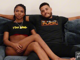 DAMN! Captain BIG COCK rocks college ebony teen.