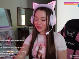 Naked streaming on Twitch ended up fucking my stepbrother.