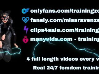 Training Zero Femdom Sweat Drinking From Latex Catsuit! Outdoor Public Slave BDSM Real Homemade MILF