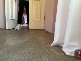 CREAMPIE!!! Horny College Hairy Bush Fucks Hottie With Anal Toy