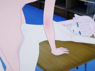 Takanashi Hoshino (Armed) and I have intense sex in the classroom at night. - Blue Archive Hentai