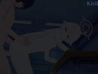Takanashi Hoshino (Armed) and I have intense sex in the classroom at night. - Blue Archive Hentai