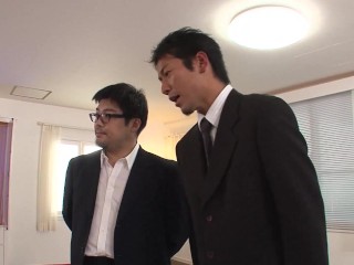 Three Japanese Babes Enjoy an Orgy with Company Executives