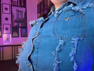 Your ex was such a tiny woman I am breaking her shirts with my huge boobs