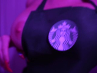 STARBUCKS BIMBO EMPLOYEE Gets FUCKED DURING SHIFT