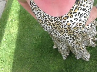 Master can't wait. Pisses on MILF & creampie fucks her fully clothed drenched in piss