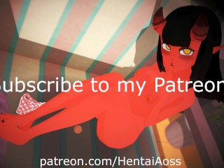 Meru the Succubus OVA - Meru shows you her Footjob skills than fucks you until Creampie