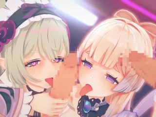 【原神 乱交セックス2】夢見月瑞希,珊瑚宮心海が集団エッチする3Dエロアニメ動画(Sangonomiya Kokomi,Yumemizuki Mizuki group orgy sex2.)