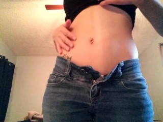 Solo Female With Big Tits Gives JOI and Belly Worship Instructions