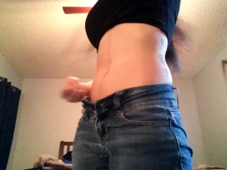 Solo Female With Big Tits Gives JOI and Belly Worship Instructions