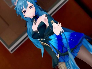 Keqing Undress Dancing and Nude Sex With Kaedehara Kazuha Genshin Impact Hentai Mmd 3D All Colors