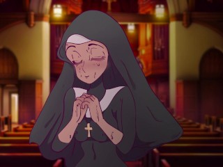 A nun imagines being fucked in front and behind in a prayer booth ! Hentai ,Cartoon ,Parody !2025
