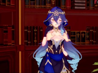 Layla blowjob & Fucking on Jeans Office | 1 | Genshin Impact | Full & POV on patreon: Fantasyking3