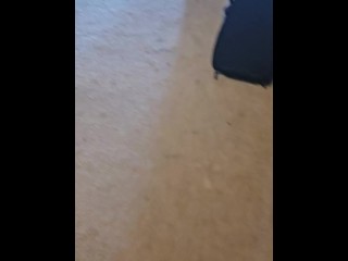 Holding 20 lbs with my balls, ordered by my Master.